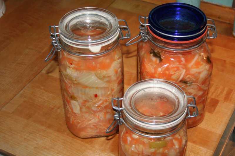 5 liter kimchi i sylteglas